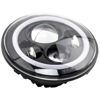 7 LED Headlamp + 4 Fog Light Assembly compatible for Jeep JK Wrangler Sahara 2010-2015