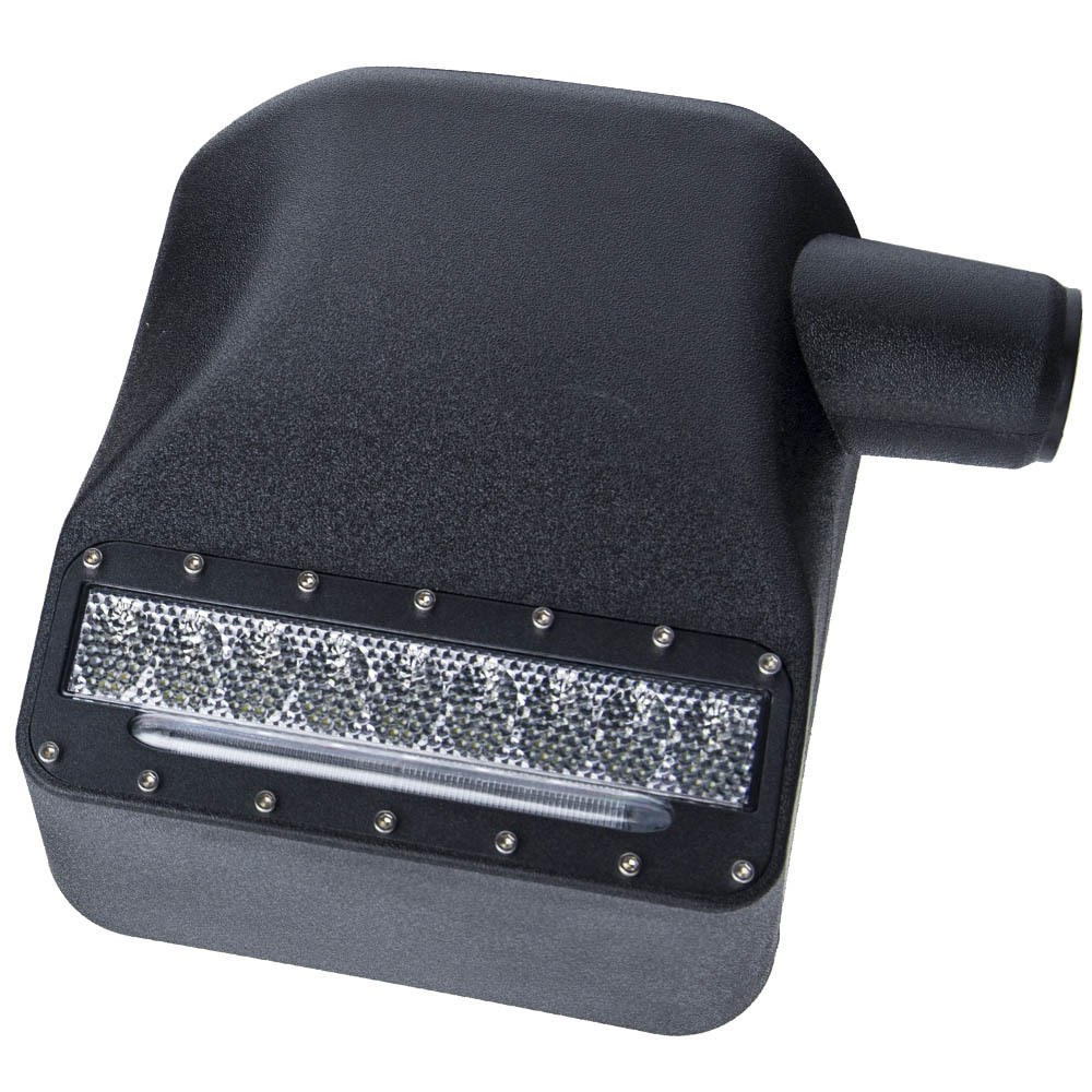 Rear Side View Mirrors LED Turn Signal Light Housing compatible for Jeep Wrangler JK 07-18