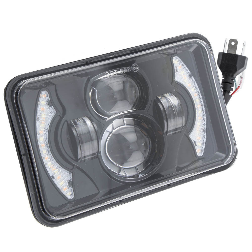 4x6 Rectangular LED Headlight compatible for Pontiac Firebird Grand Prix 1976-1987 H4666