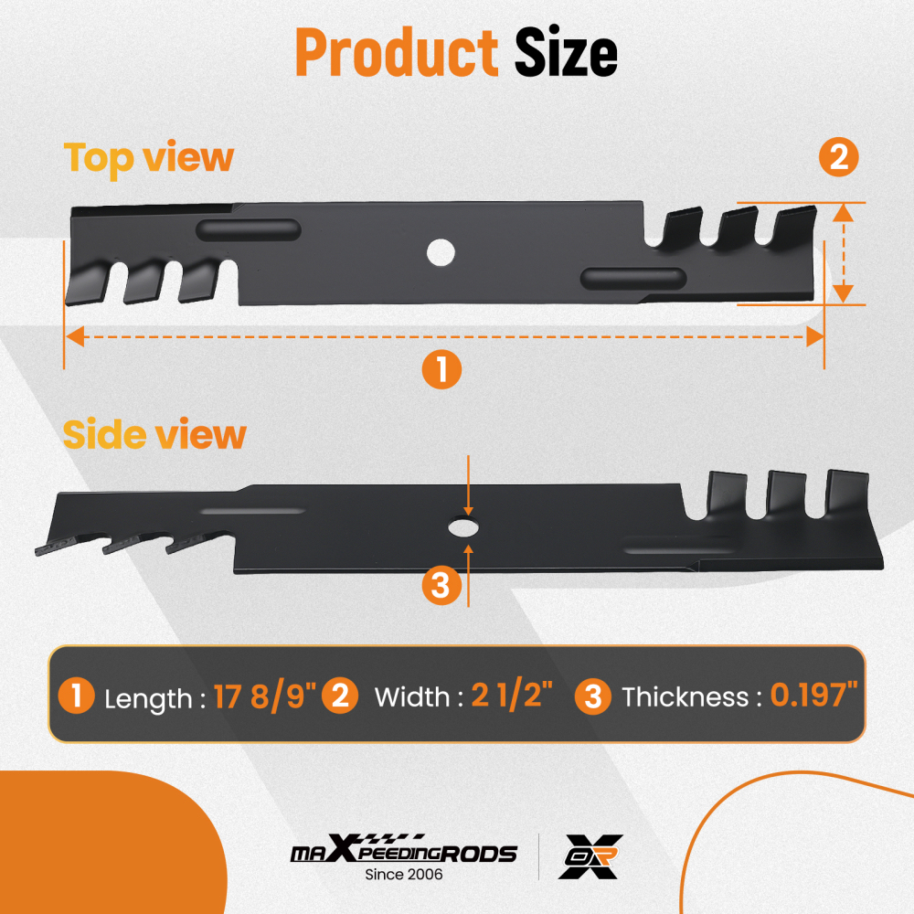 17-8/9 Blade for Ariens 04917900 compatible for John Deere PT8721 compatible for Bobcat WM132022