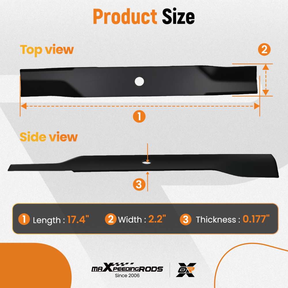 17.4 Lawn Mower Blade for Toro Time Cutter 112-9759-03 3Pk