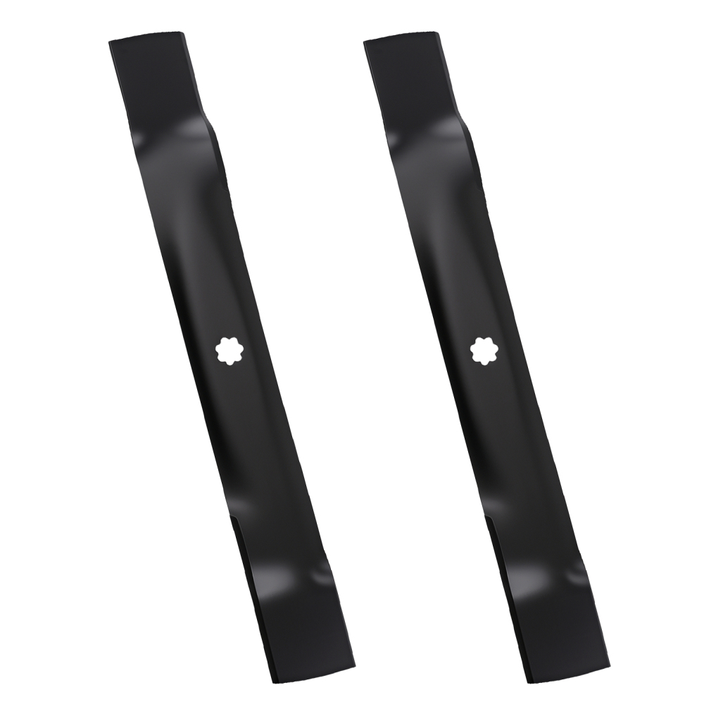 2Pcs Lawn Mower Blade compatible for John Deere D120 D130 LA110 LA115 AM137333
