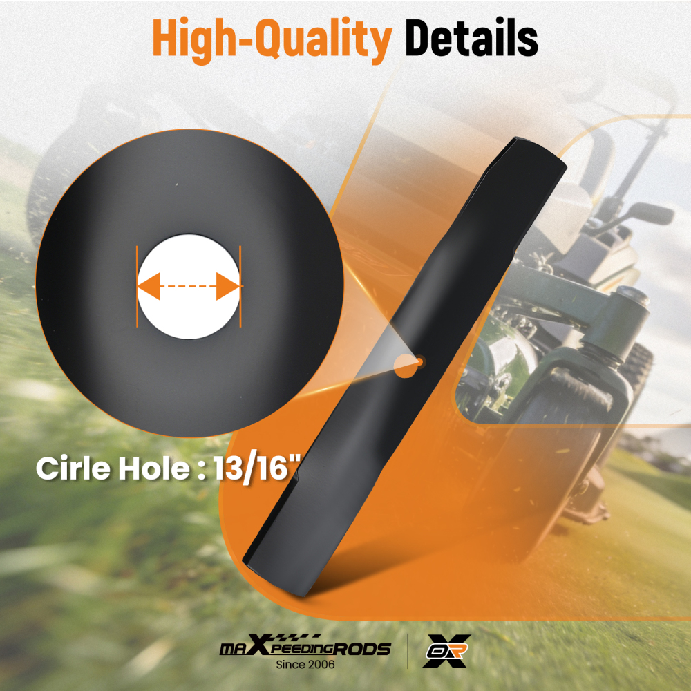 3-Pack Blade compatible for John Deere GX255 X324 X734 X948 Z530M AM141907 17