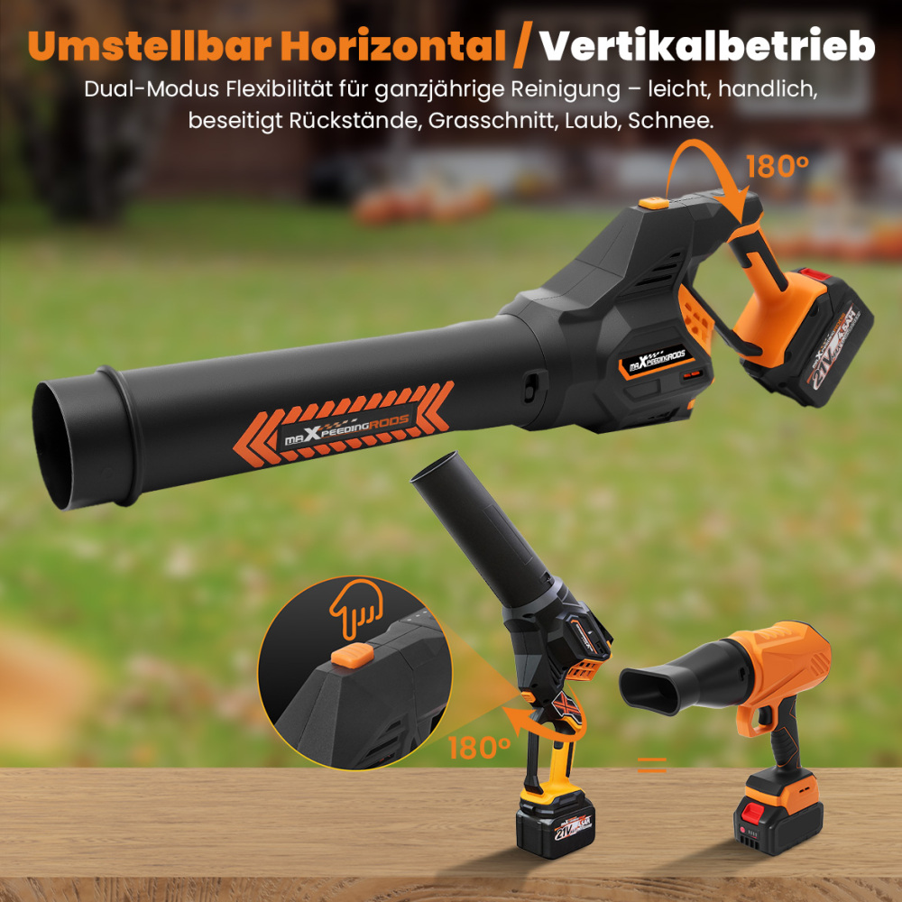 Soffiatore for Foglie 160 MPH 2 Batterie 21V 580 CFM Brushless Cordless