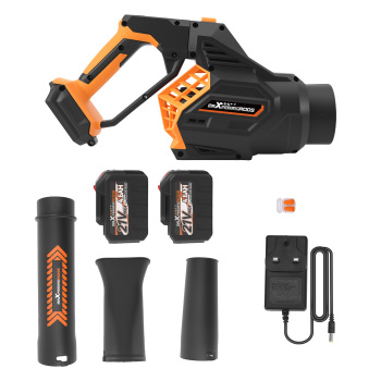 Cordless Leaf Blower 160MPH 580CFM 21V 2Battery 4500mAh 3 Tube Brushless