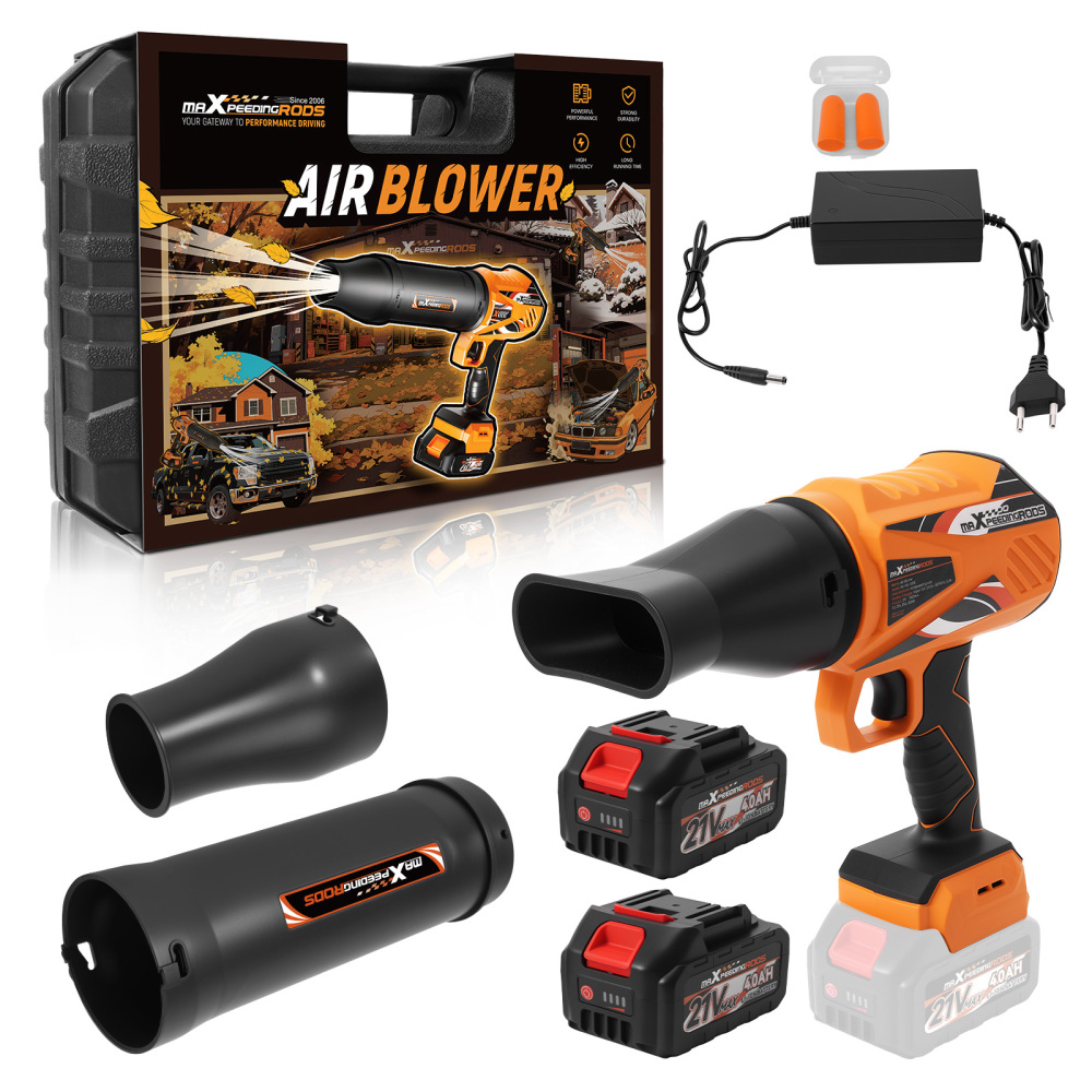 Soffiatore Elettrico Foglie 21V 4000mAh 32000RPM 385CFM Condotto Aria Incluso