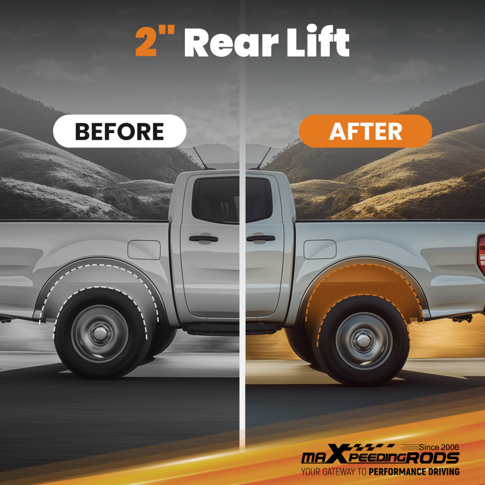 2 Inch Lift Block Kit compatible for Ford F-250 F-350 Super Duty Rear 1999-2004