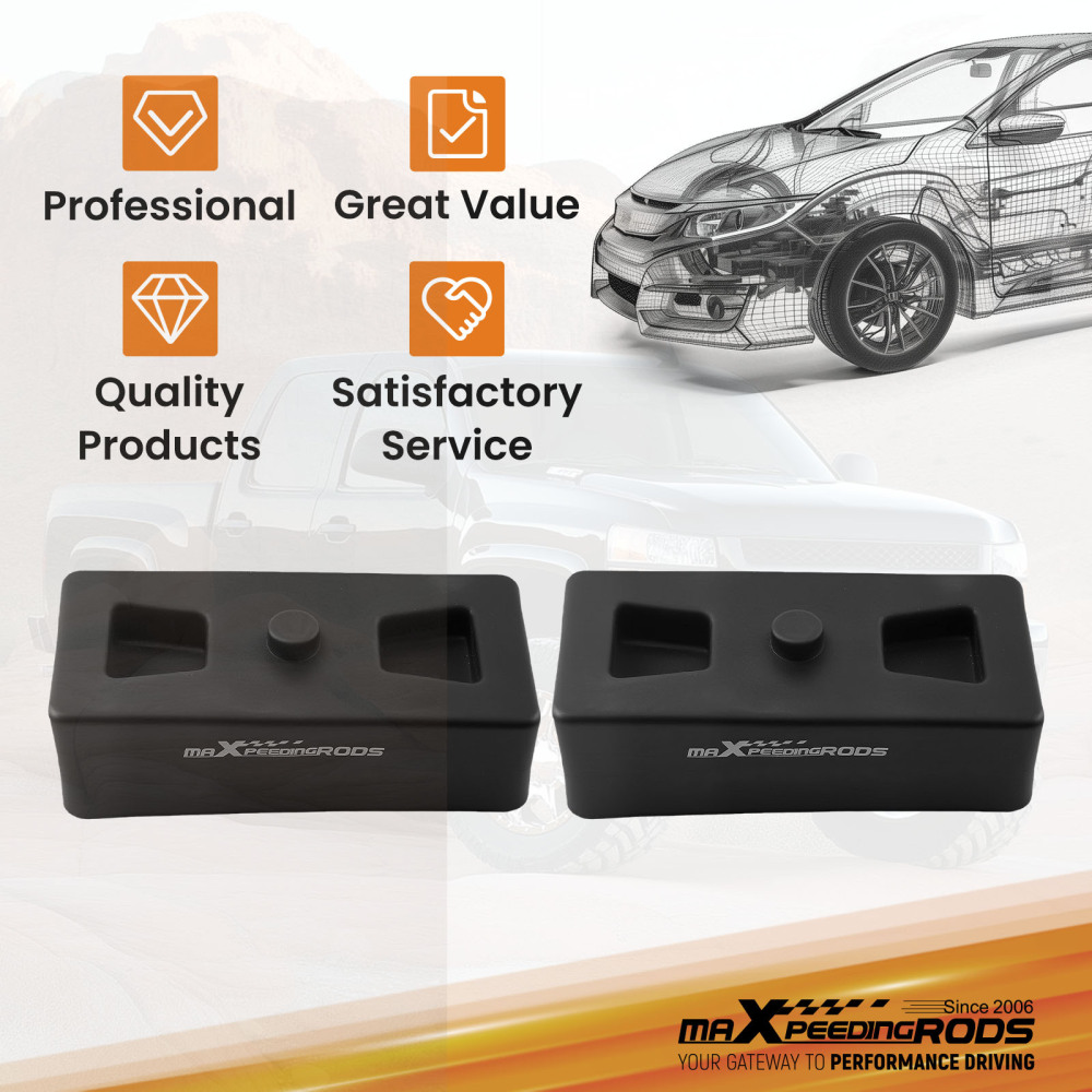 1.5 Leveling Reinforced Nylon Lift Block compatible for Nissan/Ford Ranger/Chevy 99-25
