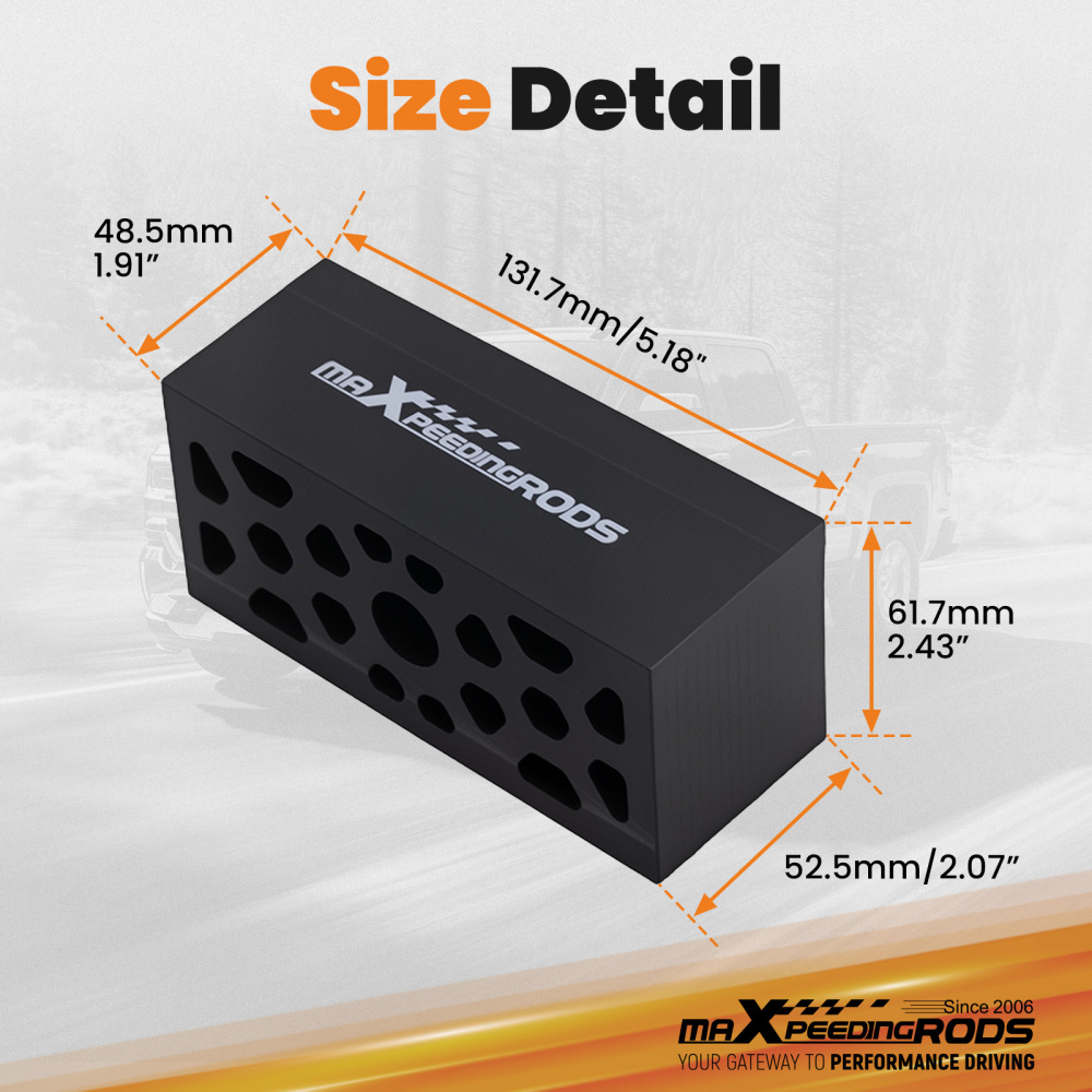 2 Lift Block Rear compatible for Chevy C1500 K1500 C2500 K2500 1988-2000 Nylon