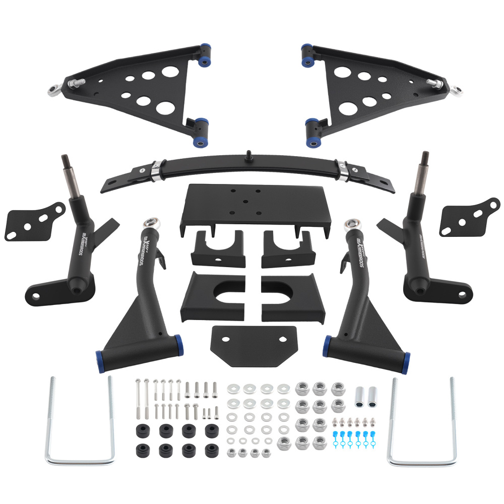 6 Lift Frame Kit for Club Car Precedent 2004+ Steel Urethane Bushing Coated