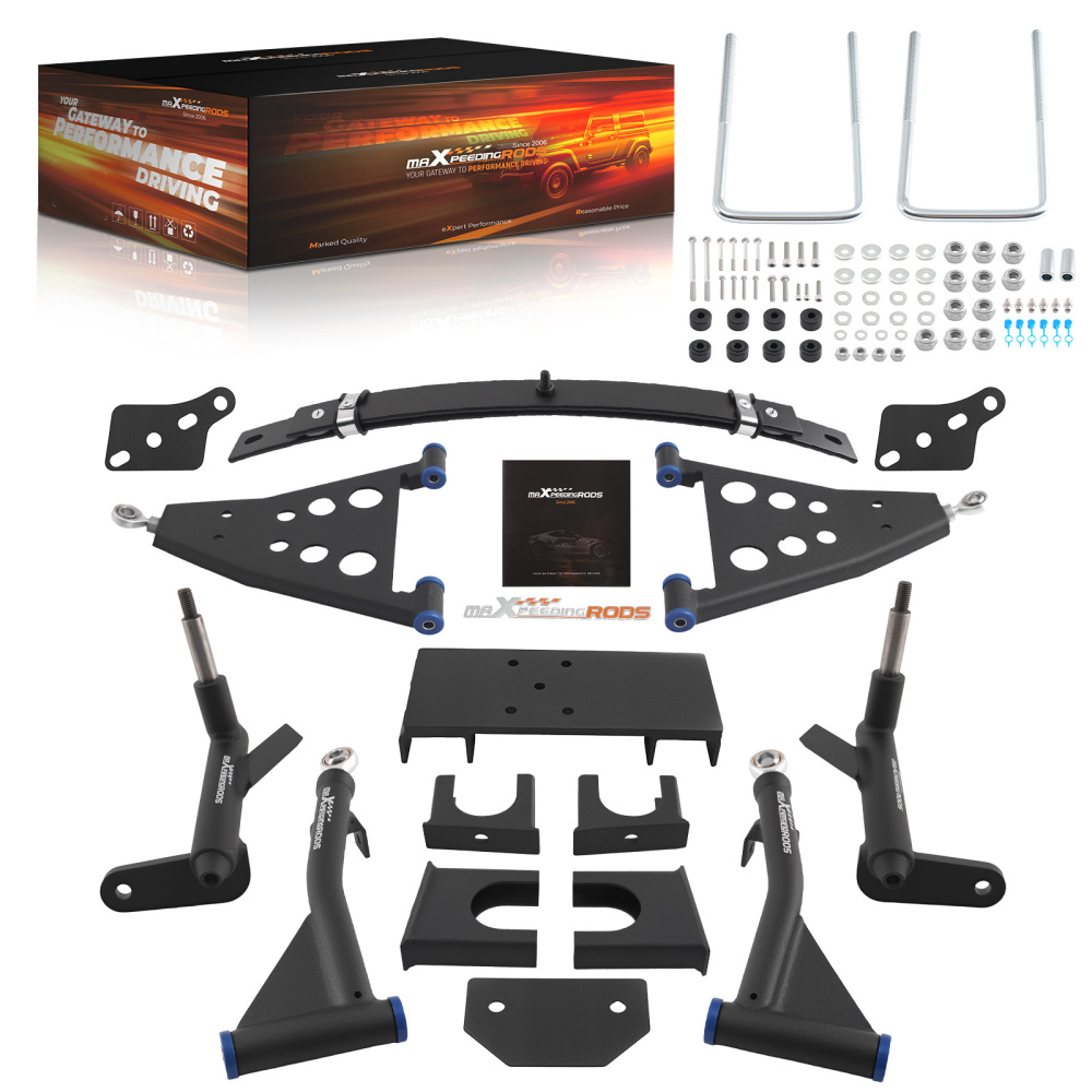 6 Lift Frame Kit for Club Car Precedent 2004+ Steel Urethane Bushing Coated
