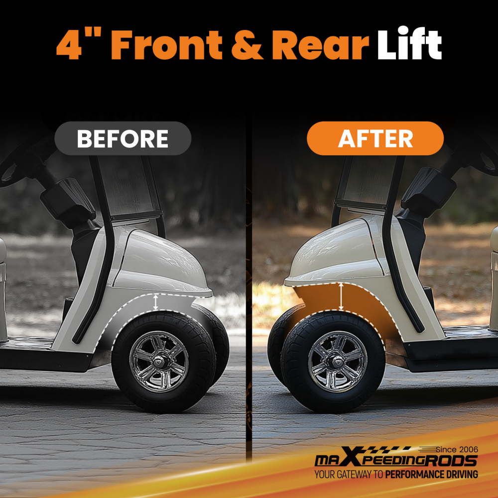 Lift Level Kit 4 inch Lift front and rear compatible for Yamaha golf cart G2 G9 1985-1994