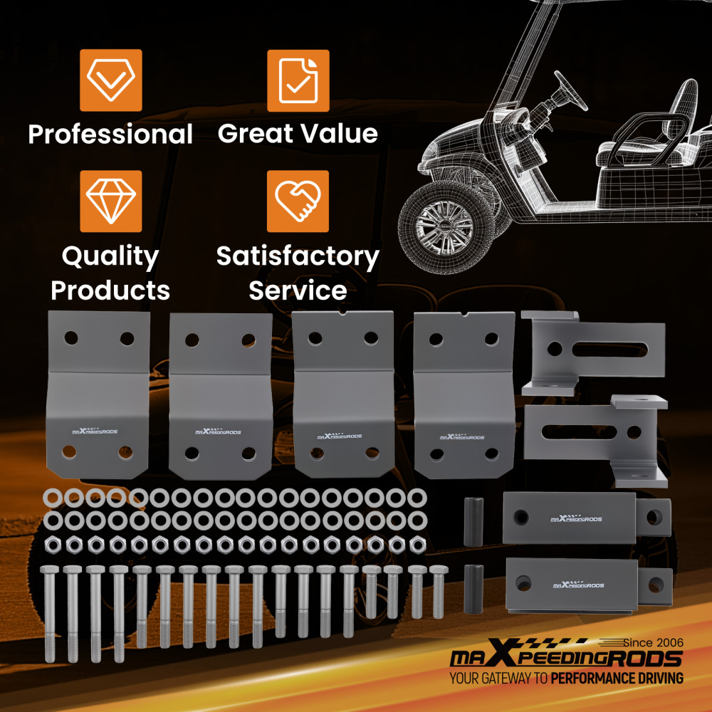 Lift Level Kit 4 inch Lift front and rear compatible for Yamaha golf cart G2 G9 1985-1994