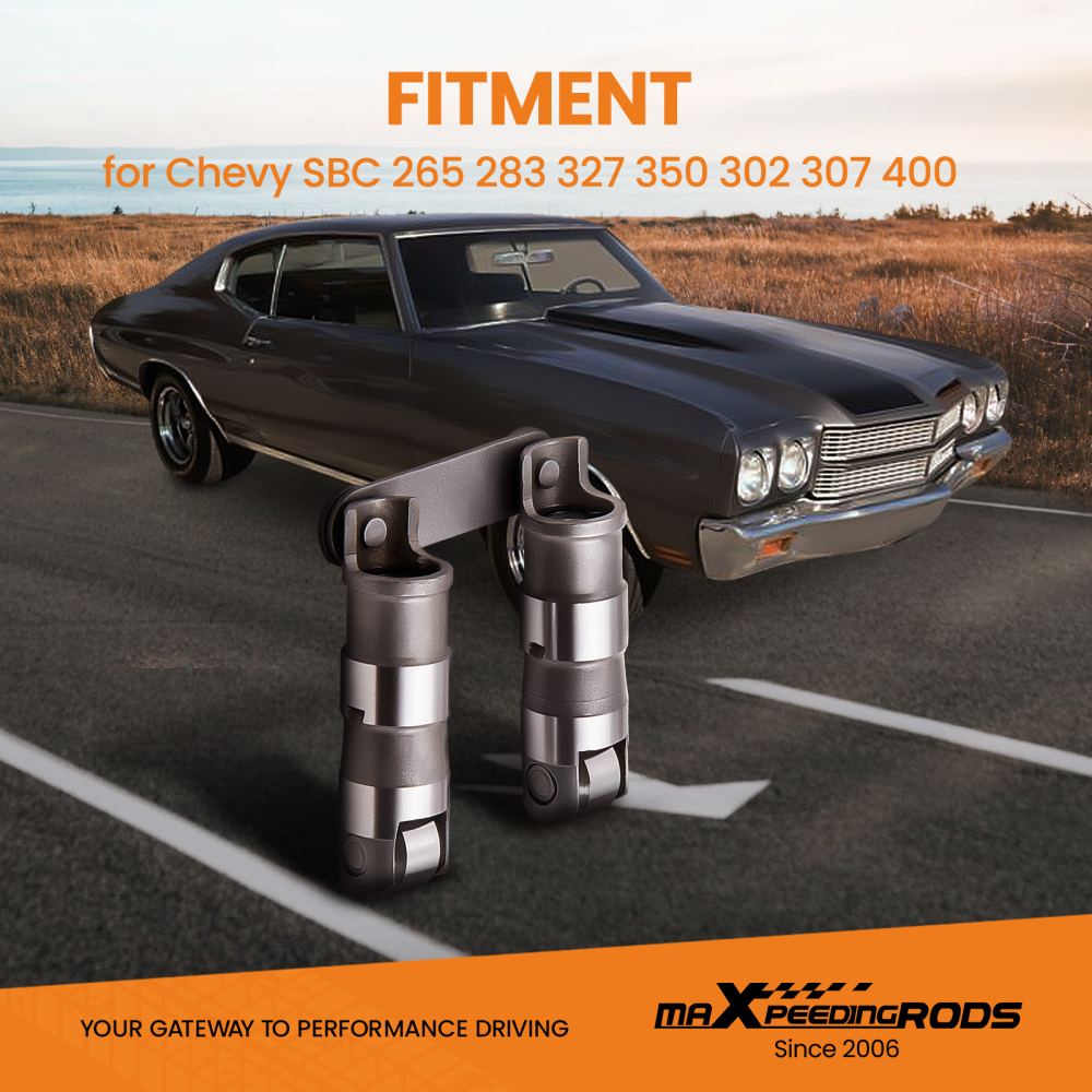 Compatible for Chevrolet Chevy SBC 350 265-400 compatible for V8 Hydraulic Roller Lifter Small Block 