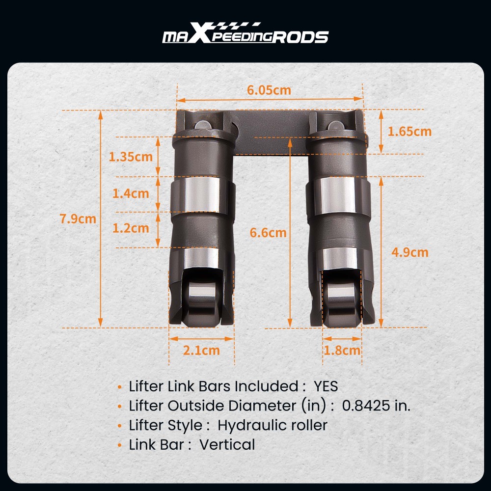 Compatible for Chevrolet Chevy SBC 350 265-400 compatible for V8 Hydraulic Roller Lifter Small Block 