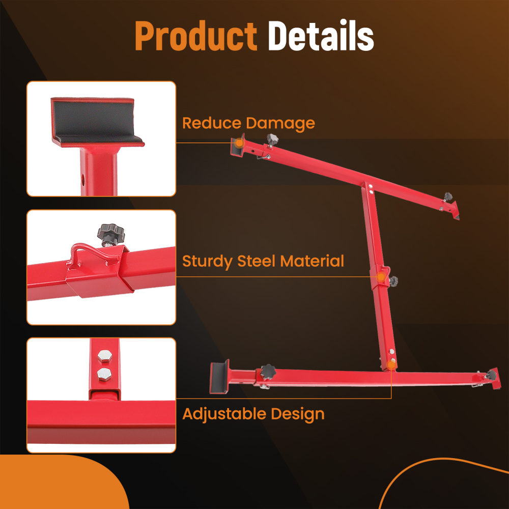 Universal Adjustable Truck Bed Lift for Pickups Trucks Powder Coated Red 800LB