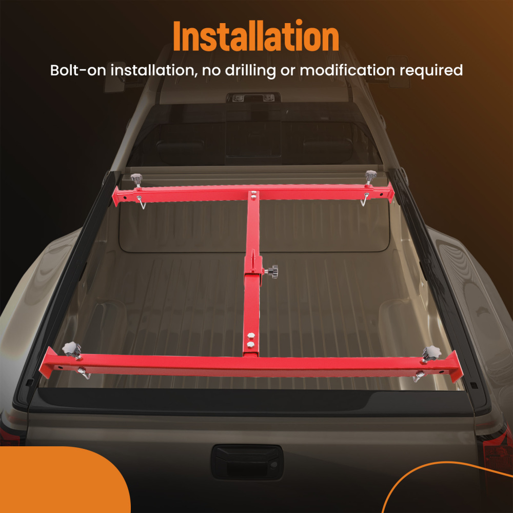 Universal Adjustable Truck Bed Lift for Pickups Trucks Powder Coated Red 800LB