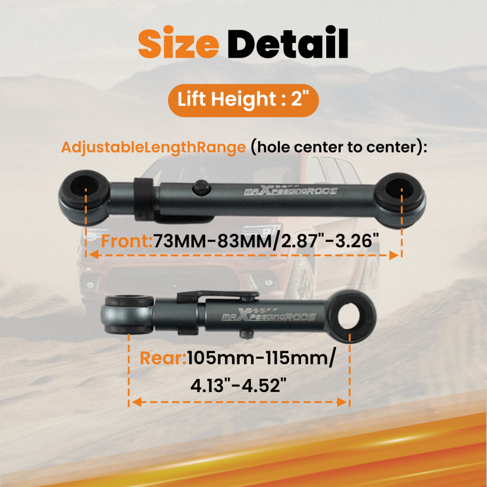 2 inch Lift Kit Adjustable Air Suspension Links compatible for Land Rover 3AWD 2004-2009