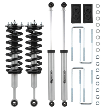 2.5 Leveling Lift Kit w/ StrutsShocks compatible pour Ford F150 4WD 2004-2008 U-bolts