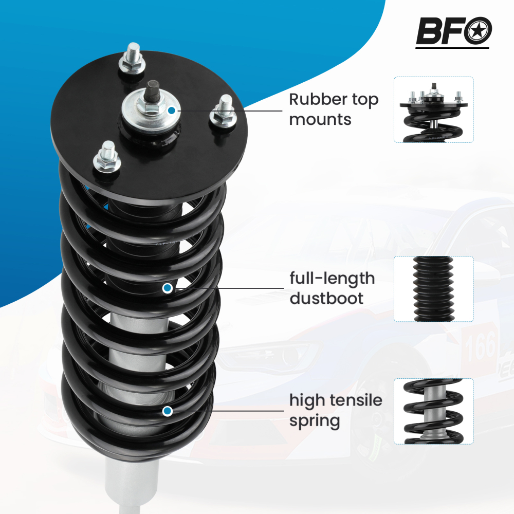 2.5 Leveling Lift Kit w/ StrutsShocks compatible pour Ford F150 4WD 2004-2008 U-bolts