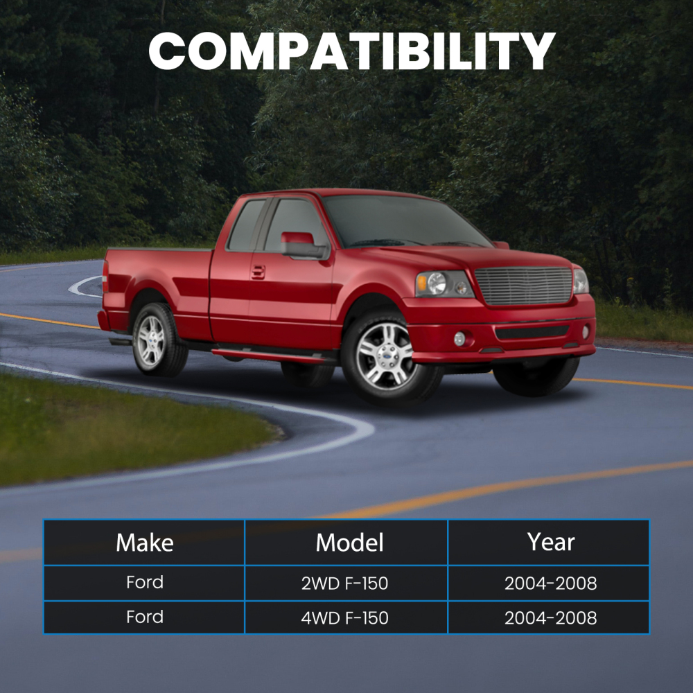 2.5 Leveling Lift Kit w/ StrutsShocks compatible pour Ford F150 4WD 2004-2008 U-bolts