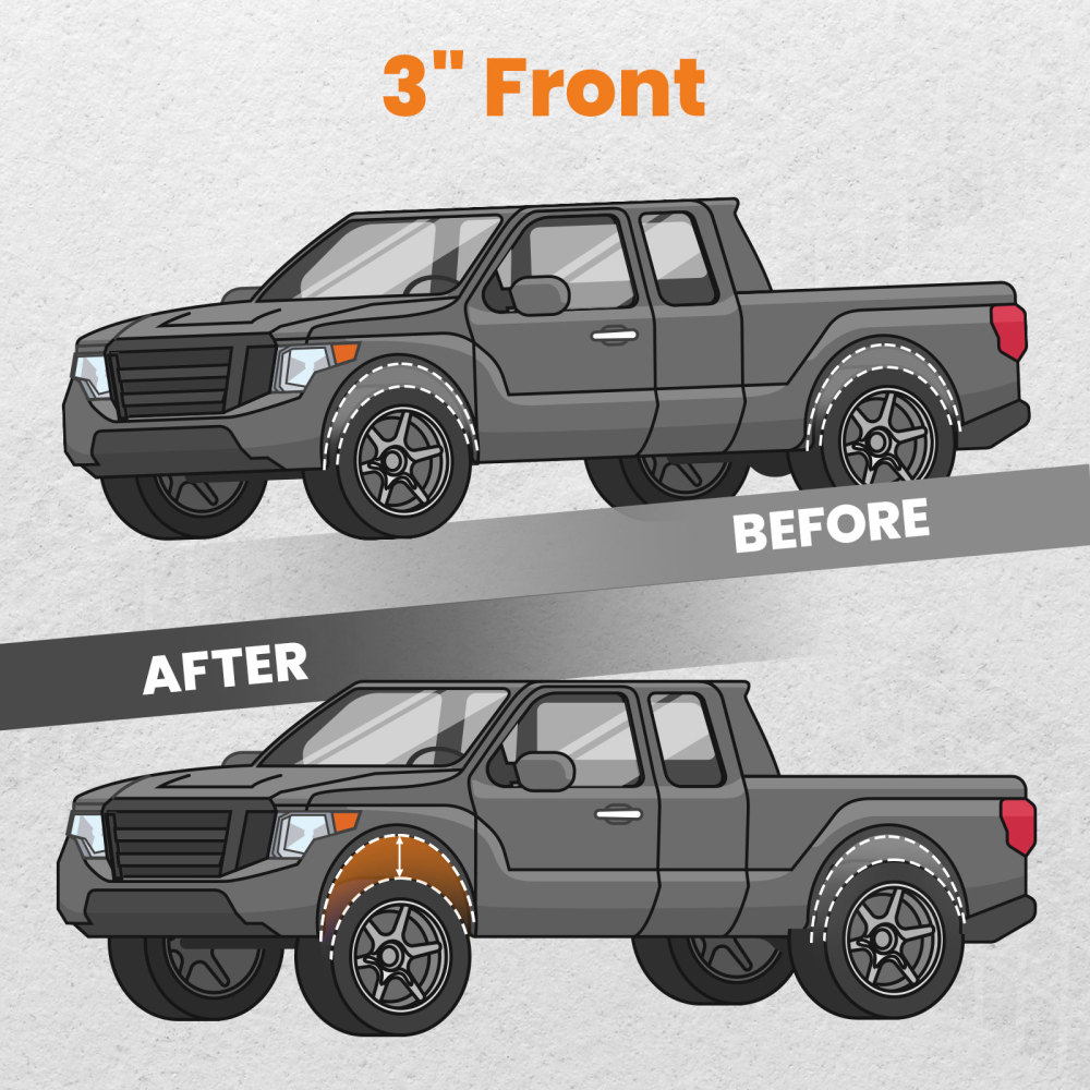 Front 3 Leveling Lift Kit compatible for Chevy Silverado Sierra 1999-2006 2WD Classic 2007