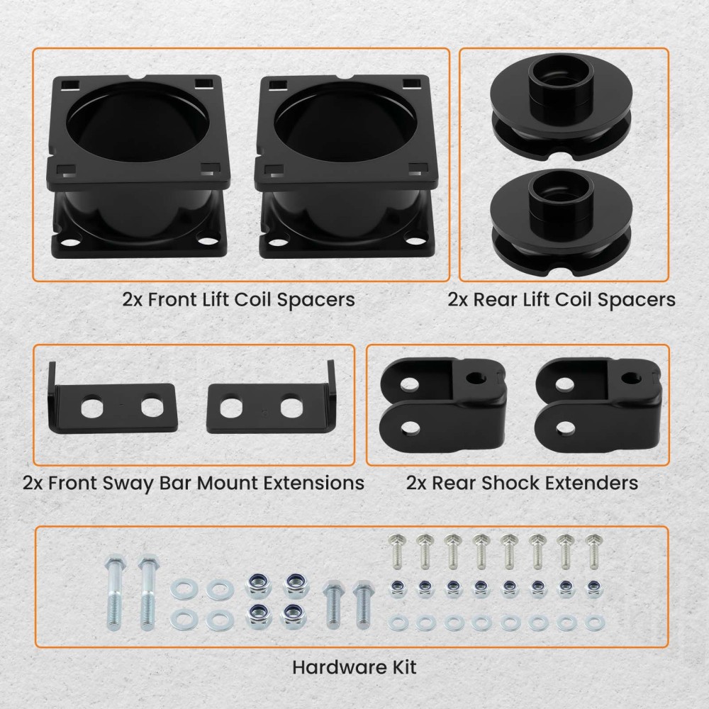 2.5 Front +1.25 Rear Lift Kit compatible for Ford Explorer 2WD 4WD 2011-2019