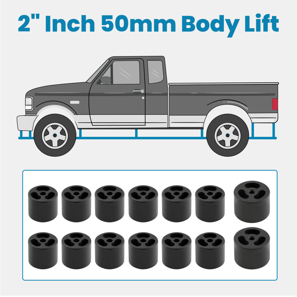 2 Inch Body Lift kits compatible for Nissan Navara D22 STR Dual Cab 4X4lift Cab Tray Tub