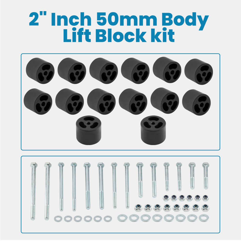 2 Inch Body Lift kits compatible for Nissan Navara D22 STR Dual Cab 4X4lift Cab Tray Tub