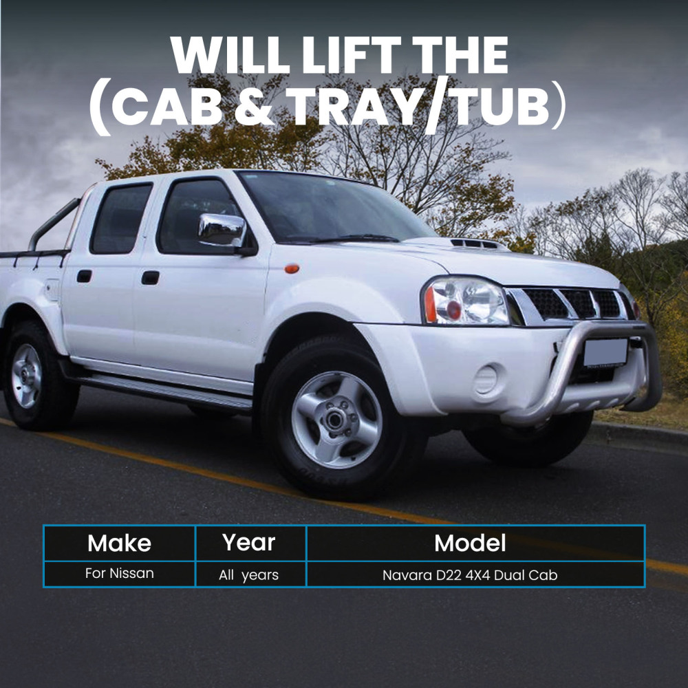 2 Inch Body Lift kits compatible for Nissan Navara D22 STR Dual Cab 4X4lift Cab Tray Tub