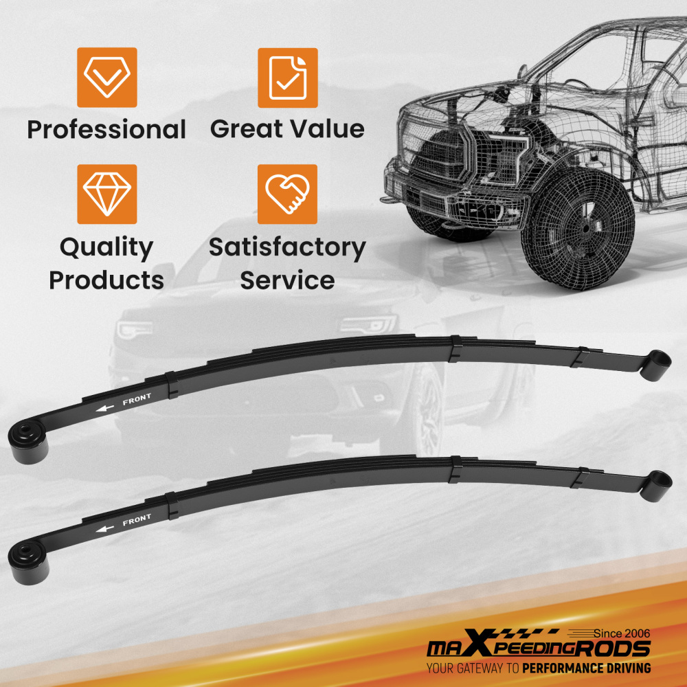 1 Drop Leaf Spring Kit for Nova/Skylark 1968-1979 Rear Black Performance