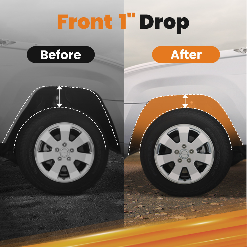 1 Drop Leaf Spring Kit for Nova/Skylark 1968-1979 Rear Black Performance