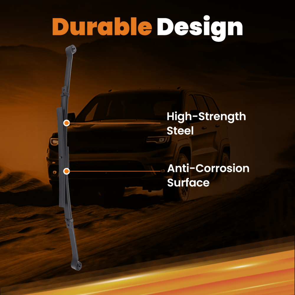 4 Lowering Leaf Spring Set compatible for Chevy Silverado/C-1500/Compatible for GMC Sierra 1988-1998