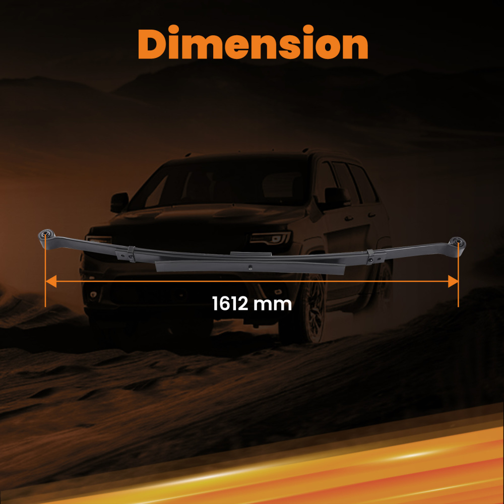 4 Lowering Leaf Spring Set compatible for Chevy Silverado/C-1500/Compatible for GMC Sierra 1988-1998