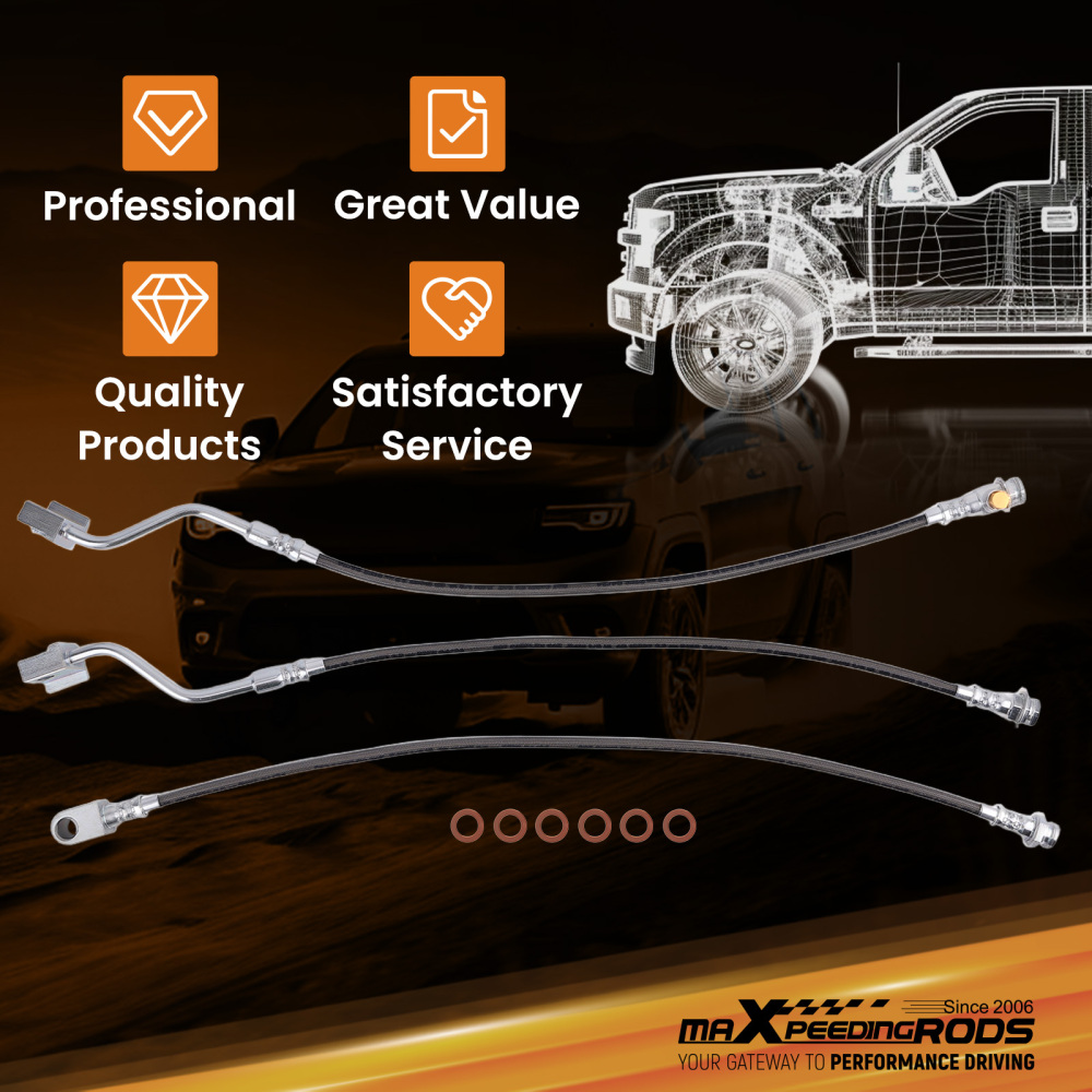 4-6 Lift Extented Brake Kit compatible for Ford F150 Bronco 1980-1996 Front 22.63