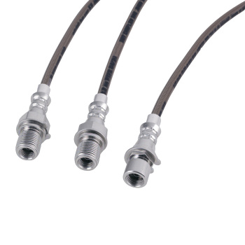 Front Braided Brake Lines compatible for GMC C K 15 25 Jimmy 1971-87 w/ 4-6 Lift Kit
