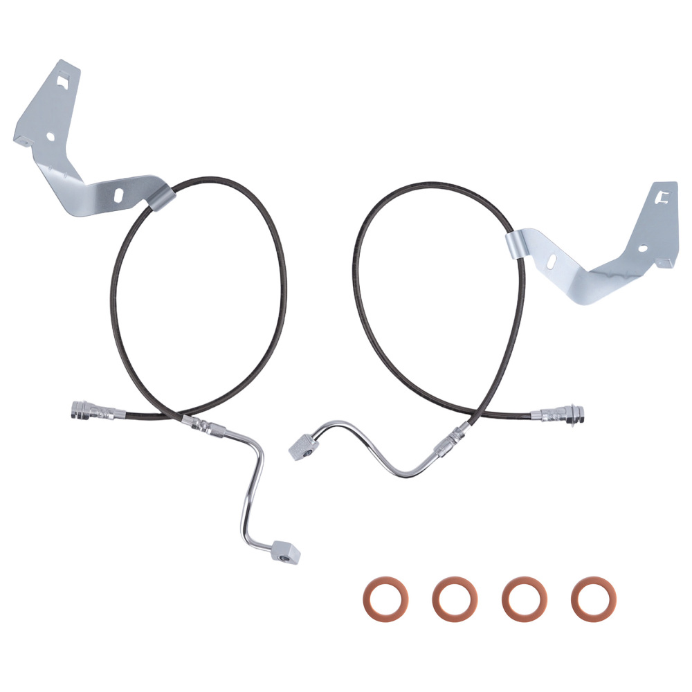 Extended Brake Lines Front compatible for Ford F-250 F-350 Super Duty 4WD 08-2016 4-6 Lift