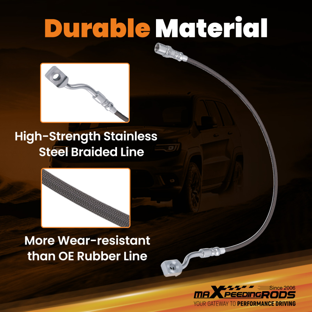 Extended Brake Lines compatible for Chevy Silverado 2500HD compatible for GMC Sierra 2500HD 2011-2019