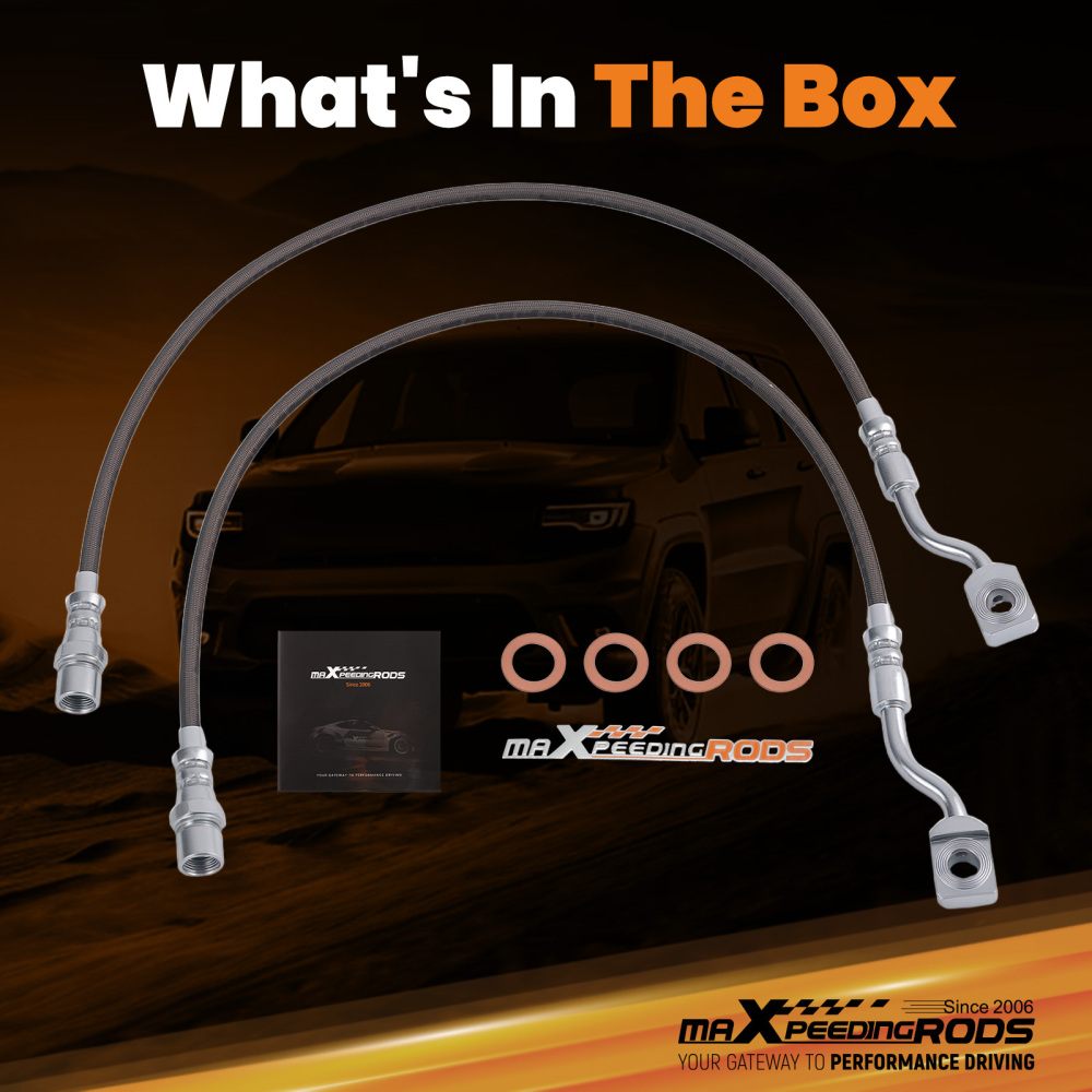 Extended Brake Lines compatible for Chevy Silverado 2500HD compatible for GMC Sierra 2500HD 2011-2019