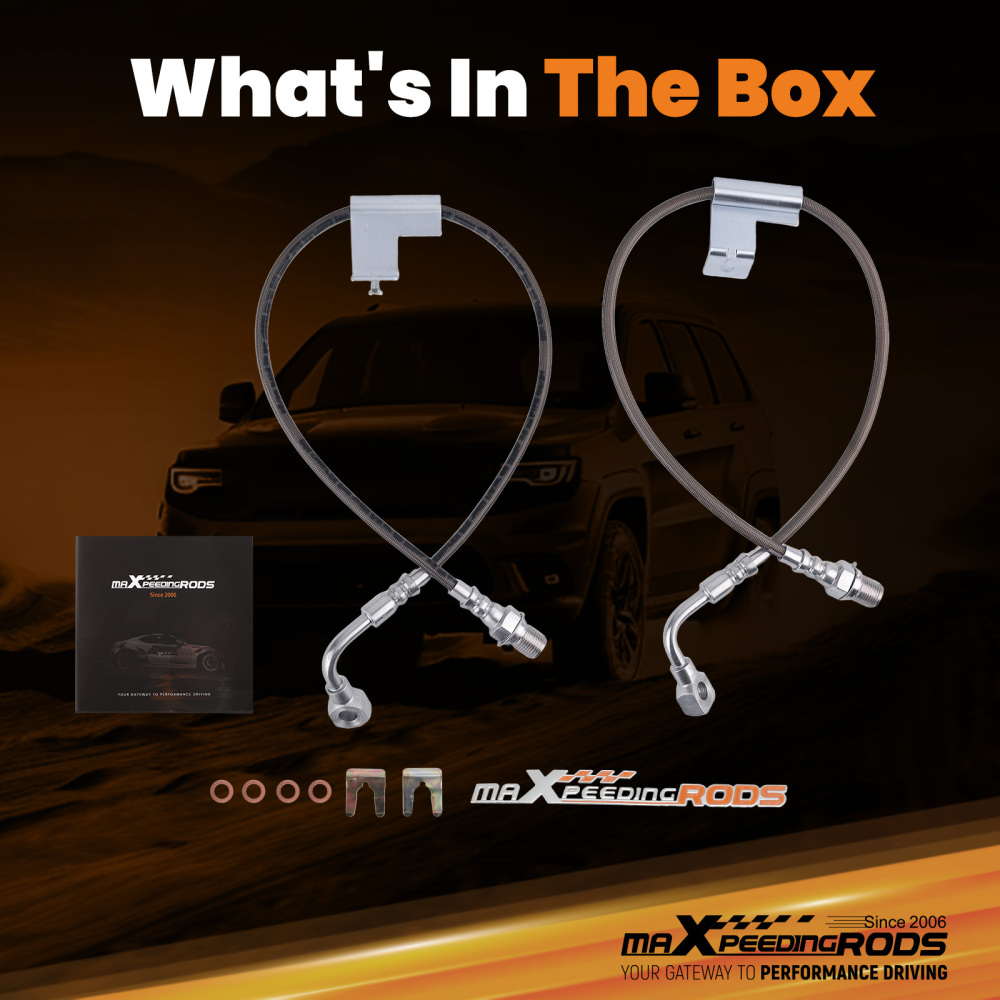 Extended Brake Lines Kit compatible for Chevy Blazer compatible for GMC Jimmy 4WD 1987-1991 4-6 Lift