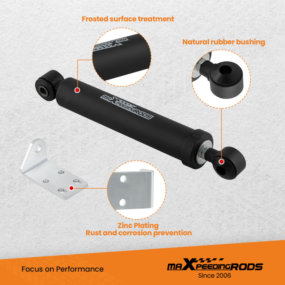 Steering Stabilizer compatible for Chevy Avalanche compatible for Silverado Suburban 1500 4WD 1999-2006