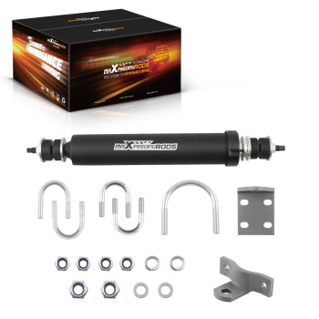 Steering Stabilizer w/ Mount Brackets compatible for Jeep CJ / CJ 8 Scrambler 1959-1986