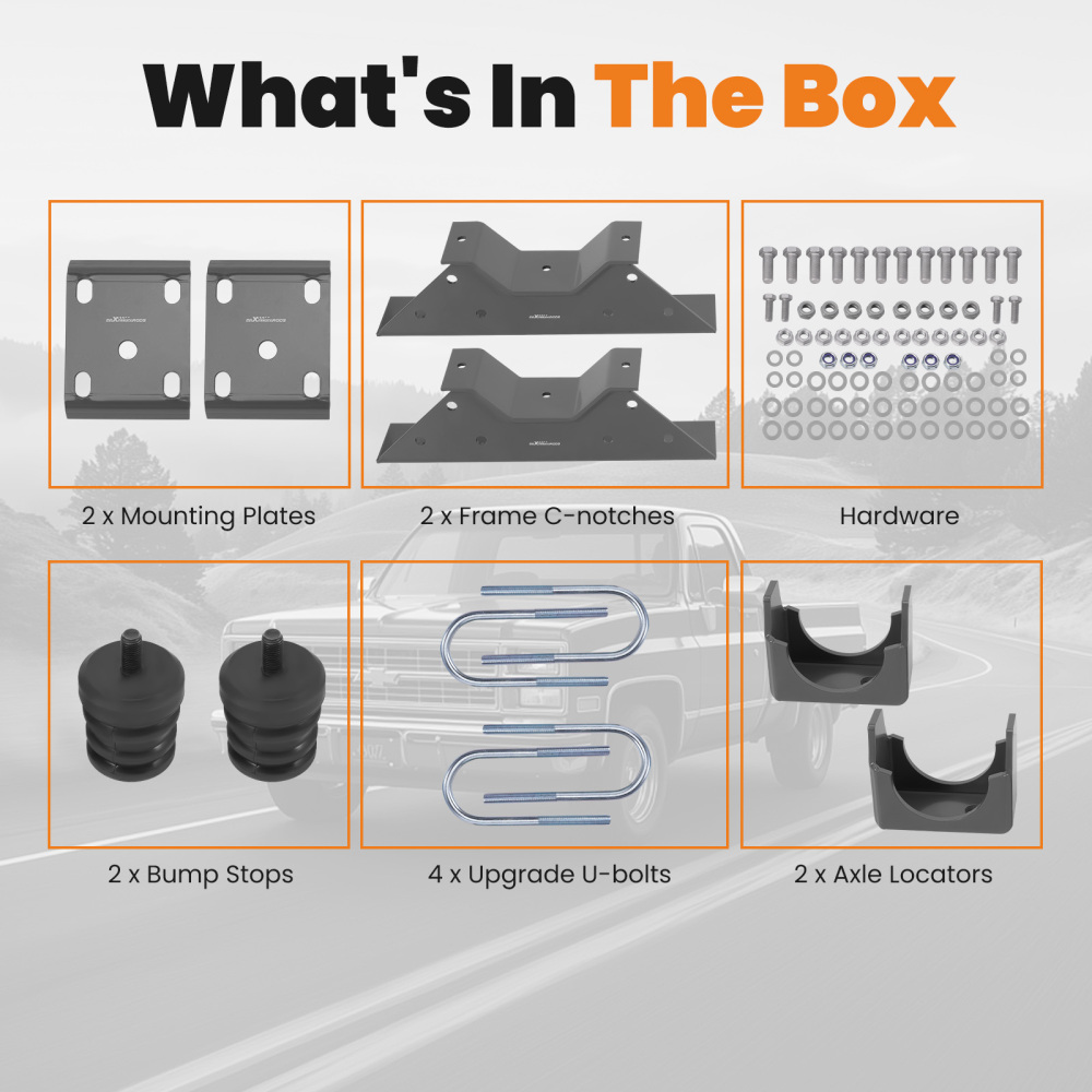 Rear 6inch Drop Lowering Flip Kit compatible for Chevrolet C10 1973 1974 1975-1987