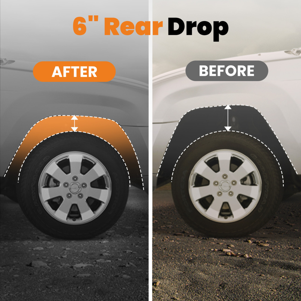 Rear 6inch Drop Lowering Flip Kit compatible for Chevrolet C10 1973 1974 1975-1987