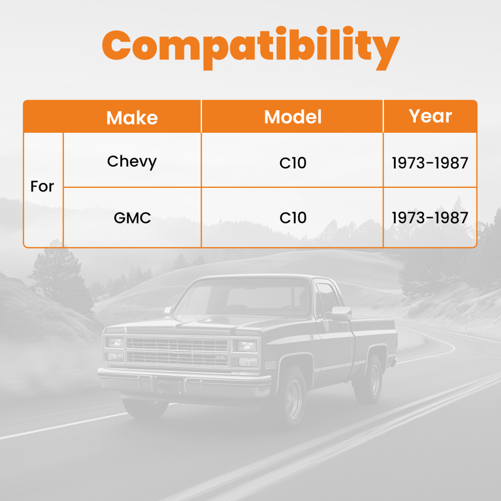 Rear 6inch Drop Lowering Flip Kit compatible for Chevrolet C10 1973 1974 1975-1987