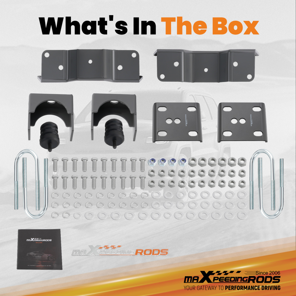 Rear Axle Flip Kit 5 Drop C Notch Kit with U-bolt For Chevy C10 GMC C15 1973-87