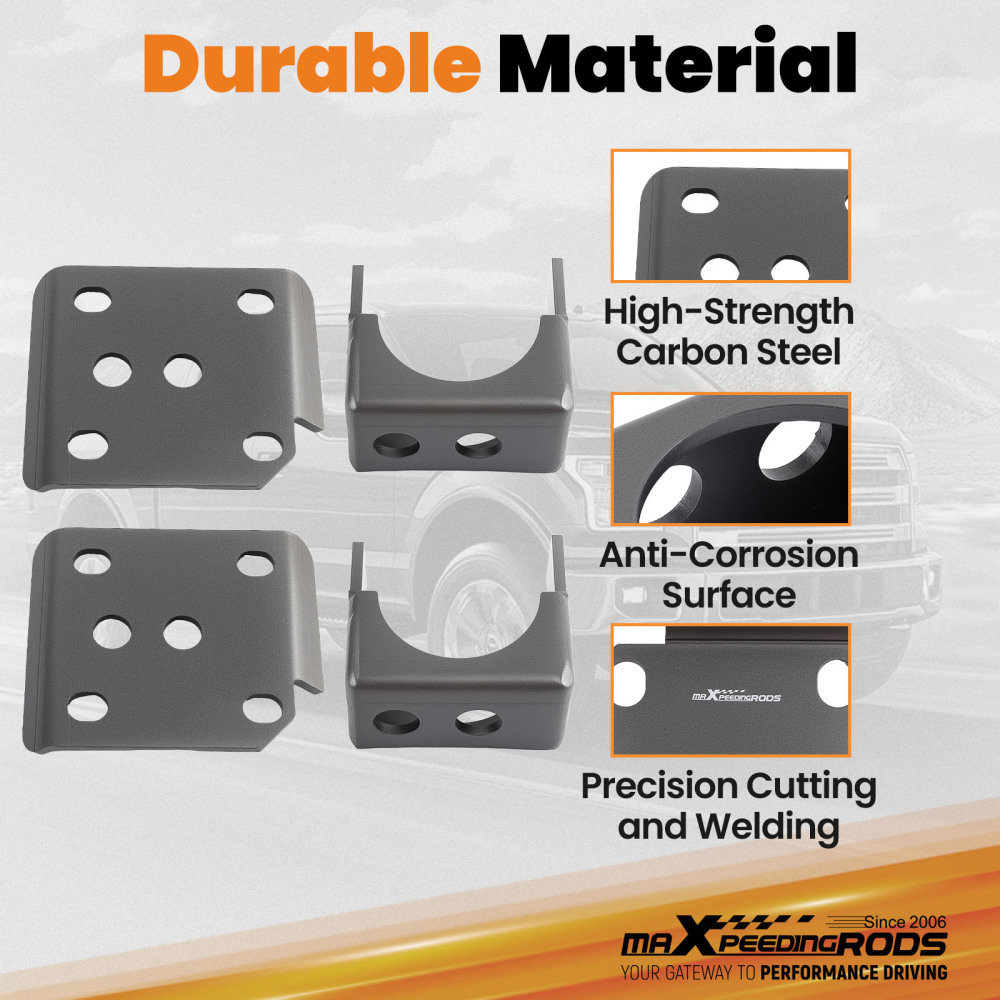 Bolt-on 6 Drop Kit compatible for Ford F150 2004-2020 Steel Lowering Flip Kit