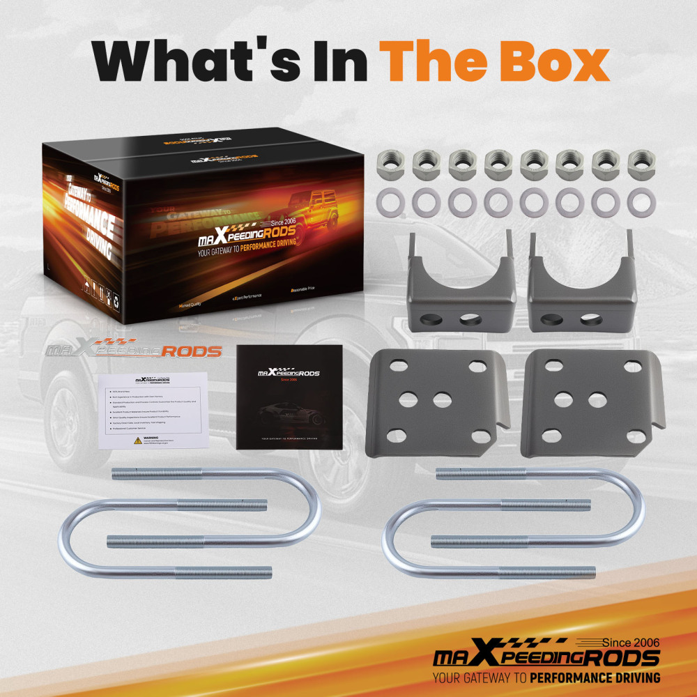 Bolt-on 6 Drop Kit compatible for Ford F150 2004-2020 Steel Lowering Flip Kit