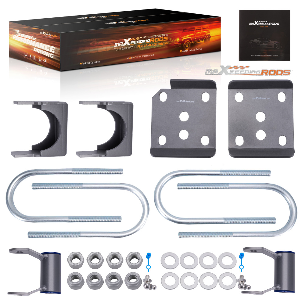 5 Rear Axle Flip Drop Kit compatible for Ford F150 2WD 4WD 2015-2020 Powder Coated Steel