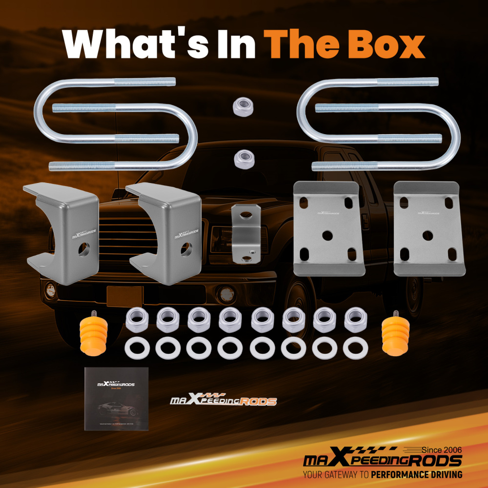 Rear Suspension 6 Inch Drop Kit compatible for Ford F150 1997-2004 Axle Flip Relocation Kit